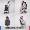 Ergonomic Korean Office Chair SUPERB BLACK - Image 4