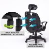 Ergonomic Korean Office Chair SUPERB BLACK - Image 6