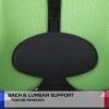 Ergonomic Korean Office Chair SUPERB GREEN - Image 11