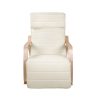 Artiss Rocking Armchair Footrest Nursing Beige Afton - Image 3