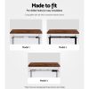 Artiss Standing Desk Top Rustic Brown 120CM - Image 7