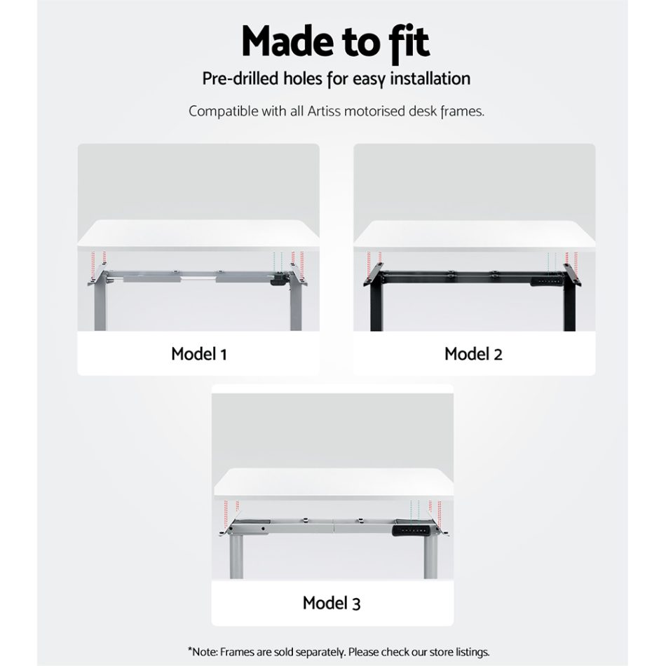 Artiss Standing Desk Top White 120CM - Image 7