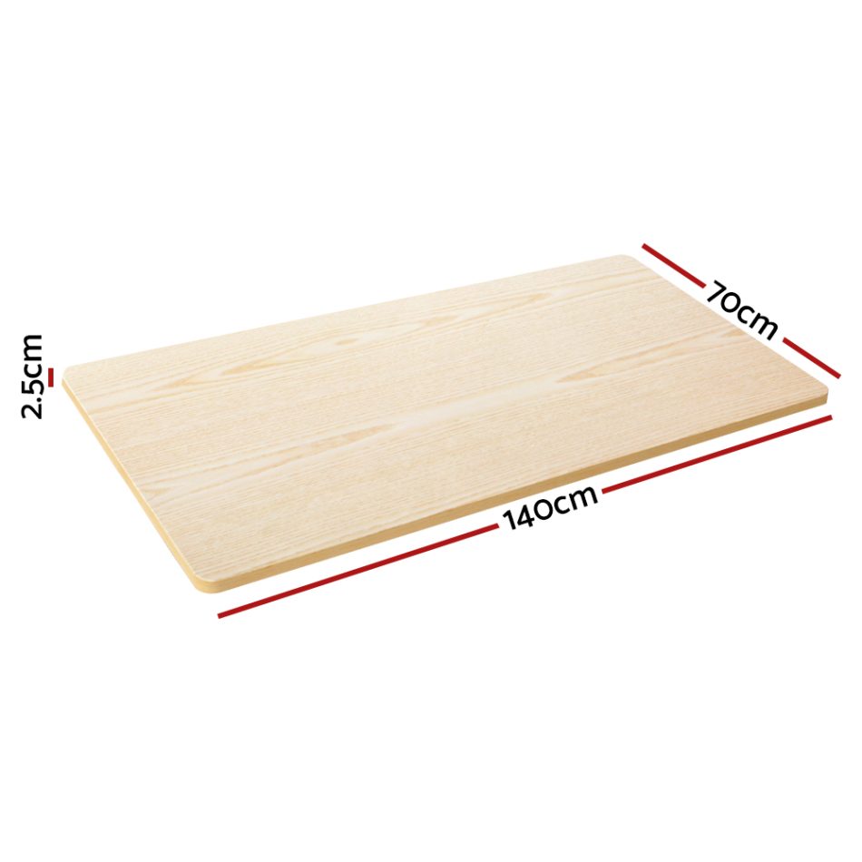 Artiss Standing Desk Top White Oak 140CM - Image 2