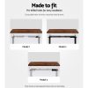 Artiss Standing Desk Top Rustic Brown 140CM - Image 7