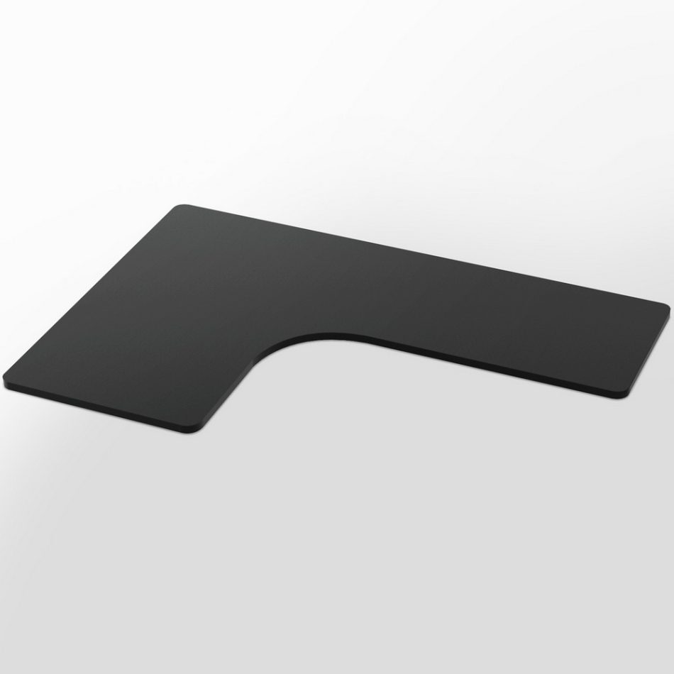 Artiss Standing Desk Top L-shape Black 160CM - Image 5