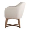 Artiss Fabric Tub Lounge Armchair - Beige - Image 4