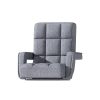 Artiss Floor Lounge Sofa Bed Swivel Grey - Image 3