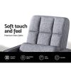 Artiss Floor Lounge Sofa Bed Swivel Grey - Image 4