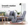 Artiss Floor Lounge Sofa Bed Swivel Grey - Image 6