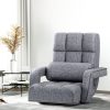 Artiss Floor Lounge Sofa Bed Swivel Grey - Image 8