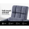Artiss Floor Lounge Sofa Bed Swivel Charcoal - Image 4
