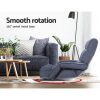 Artiss Floor Lounge Sofa Bed Swivel Charcoal - Image 6