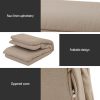 Artiss Floor Lounge Sofa Bed 1 Seater Linen Beige - Image 6