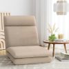 Artiss Floor Lounge Sofa Bed 1 Seater Linen Beige - Image 7