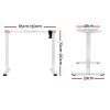 Artiss Electric Standing Desk Frame Only Height Adjustable 70KG Load White - Image 2