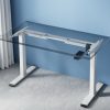 Artiss Electric Standing Desk Frame Only Height Adjustable 70KG Load White - Image 7
