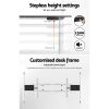 Artiss Standing Desk Frame Only Dual Motor Motorised Adjustable 125KG Load White - Image 4