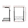 Artiss Laptop Desk Table Adjustable 60CM Dark Wood - Image 2