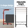 Artiss Laptop Desk Table Adjustable 60CM Dark Wood - Image 3