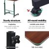 Artiss Laptop Desk Table Adjustable 60CM Dark Wood - Image 4