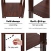 Artiss Floor Lamp 3 Tier Shelf Storage LED Light Stand Home Room Vintage Brown - Image 6