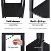 Artiss Floor Lamp 3 Tier Shelf Storage LED Light Stand Home Room Pattern Black - Image 6