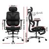Artiss Ergonomic Office Chair Footrest Black - Image 2