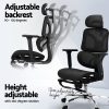 Artiss Ergonomic Office Chair Footrest Black - Image 5