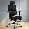 Artiss Ergonomic Office Chair Footrest Black - Image 7