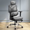 Artiss Ergonomic Office Chair Footrest Grey - Image 7