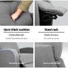 Artiss Fabric Reclining Armchair - Grey - Image 7