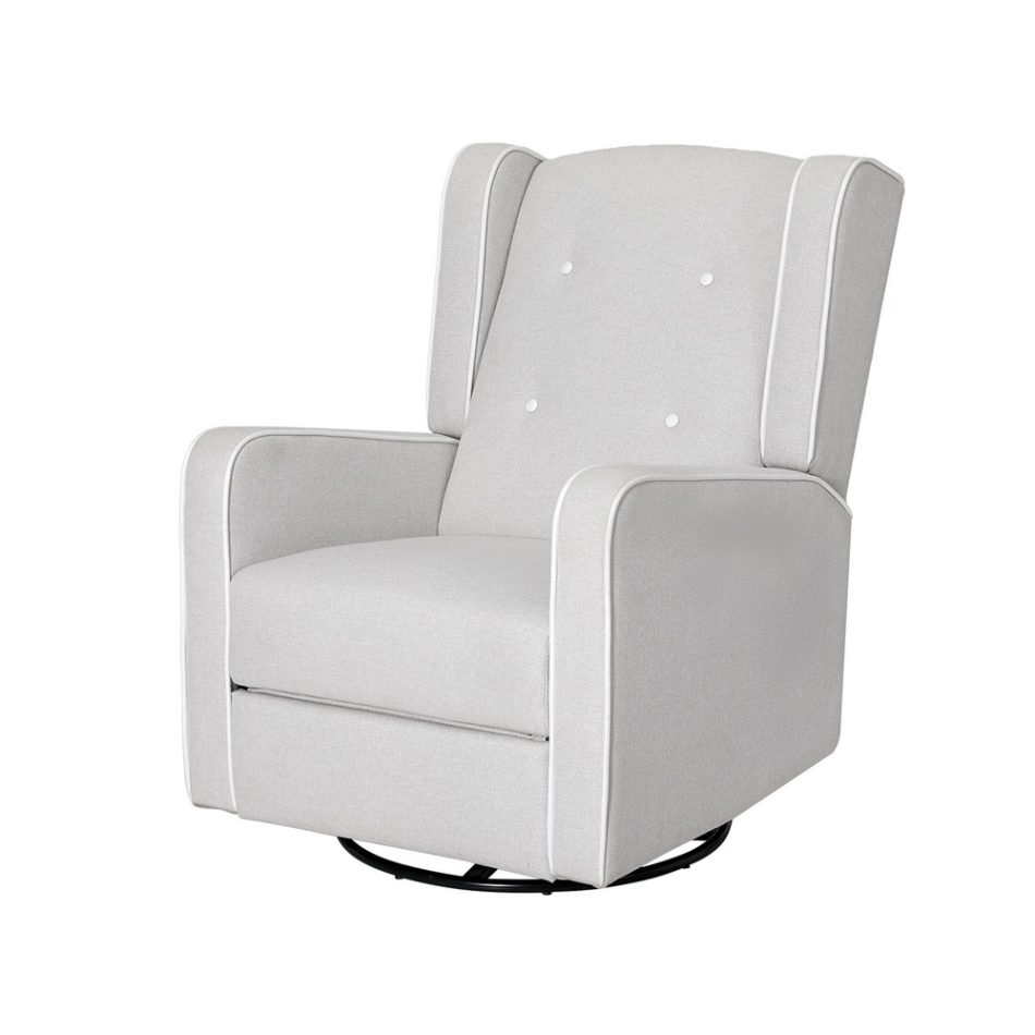 Artiss Recliner Armchair 360ï¿½ Swivel Grey Fabric
