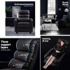 Artiss Recliner Armchair Brown Faux Leather Bolivia - Image 5