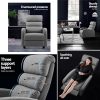 Artiss Recliner Armchair Grey Fabric Bolivia - Image 4