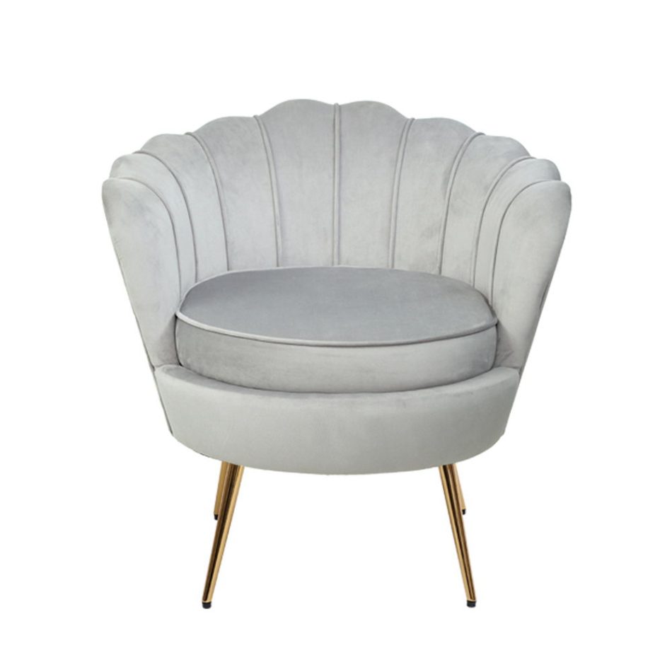 Artiss Armchair Velvet Grey Callista - Image 3