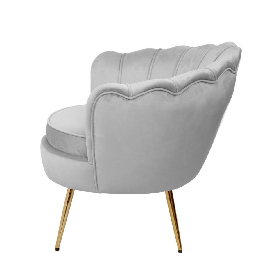Artiss Armchair Velvet Grey Callista - Image 4