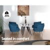 Artiss Armchair Velvet Blue Callista - Image 7