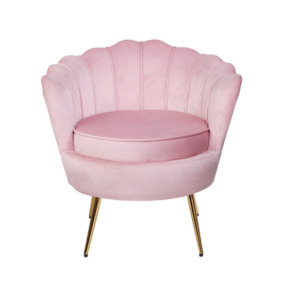 Artiss Armchair Velvet Pink Callista - Image 3