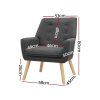 Armchair Tub Single Dining Chair - Image 3