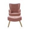Artiss Armchair Set with Ottoman Pink Lansar - Image 3