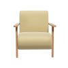 Artiss Armchair Velvet Yellow Olie - Image 3