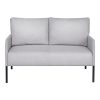 Artiss Armchair 2-Seater Sofa Pillow Linen Grey - Image 3