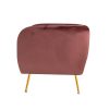 Artiss Armchair Lounge Sofa Arm Chair Accent Chairs Armchairs Couch Velvet Pink - Image 4
