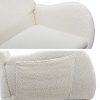 Artiss Rocking Chair Armchair Pillow Boucle White - Image 3
