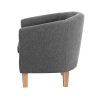 Artiss Abby Fabric Armchair - Grey - Image 4