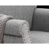 Artiss Armchair Accent Chair Retro Armchairs Lounge Accent Chair Single Sofa Linen Fabric Seat Grey - Image 6