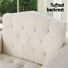 Artiss Armchair Boucle Beige Nicole - Image 4