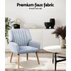 Artiss Armchair Fabric Blue Grey Sebastini - Image 6