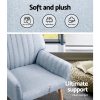 Artiss Armchair Fabric Blue Grey Sebastini - Image 7