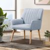 Artiss Armchair Fabric Blue Grey Sebastini - Image 8